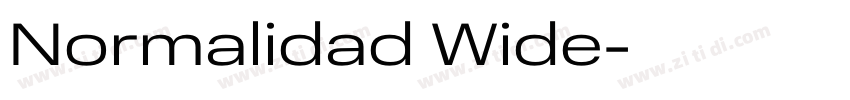 Normalidad Wide字体转换